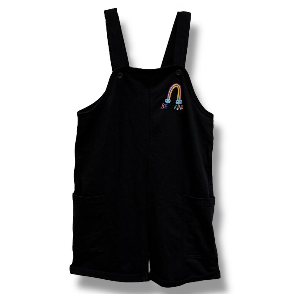 NEW PRIDE Romper from Target – Girls M (8) –‎ “Be Kind” Rainbow Design – Black